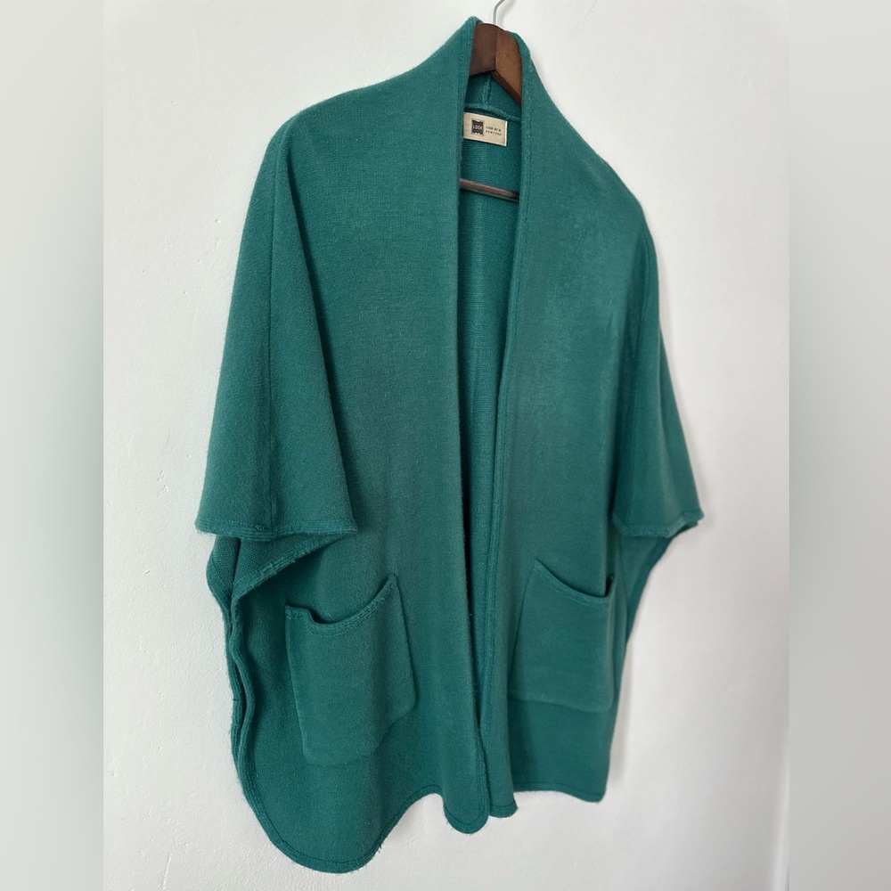 Stylish, Effortless & Cozy Teal Cardigan – LOOK by M New York-One Size - Picture 2 of 8